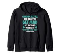 Dysautonomia Warrior Dysautonomy POTS Zip Hoodie
