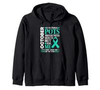 Dysautonomia Warrior Pots Awareness Month Zip Hoodie