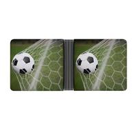 Dyscalibro Coin Pocket, Vigorous Football Leather Wallet, Bifold Credit Card Leather Slim Purse
