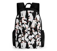 Dyscalibro Daypack, Penguin Cute Backpack, Rucksack with Pockets for Hiking Camping Travel