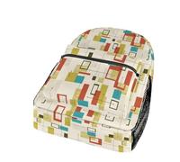 Dyscalibro Durable Oxford Cloth Casual Daypack, Mid Century Modern Backpack, College Bag for Boys, Girls, Travel, Sports
