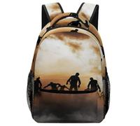 Dyscalibro Durable Oxford Cloth Casual Daypack, Zombies Dead Men Walking Body at Night Backpack, College Bag for Boys, Girls, Travel, Sports