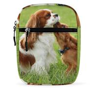 Dyscalibro Shoulder Bag, Cavalier King Charles Spaniel Crossbody Bag, Multi Purpose Small Satchel for Work Business Travel