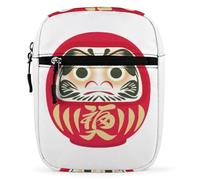 Dyscalibro Shoulder Bag, Fortune Daruma Crossbody Bag, Multi Purpose Small Satchel for Work Business Travel