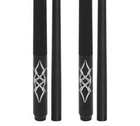 Dysdensa Set of 2 Fiberglass Pool Cue Sticks 19oz 20oz 58inch