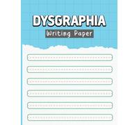 dysgraphia writing paper -: highlighted adaptive handwriting workbook tool for kids