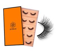 DYSILK Lashes Wispy Eyelashes - Mink Lashes 5 6D Faux Eyelash Extension - False Eyelashes Mink Lash Natural Look Fake Eyelash Reusable Strip Lash Kit | Wispy-10-15mm