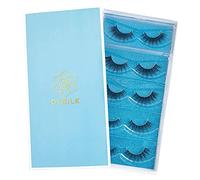 DYSILK Wispy Fluffy False Eyelashes 5 Pairs - 6D Faux Mink Lashes Natural Look Strip Lashes Soft Reusable Up to 15 Wears Lightweight Lash Pack | Fluffy-15.2mm