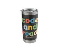 Dyslexia Awareness Code and Read Disability Dyslexic Stainless Steel Insulated Tumbler