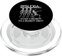Dyslexia It's Not A Disability Dyslexia Awareness Skeleton PopSockets PopGrip for MagSafe