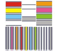 Dyslexia Overlays, 20 PCS Dyslexia Aids for Children, Reading Coloured Overlay Highlight Strips for Visual Stress Dyslexia Reading Aids Back to School