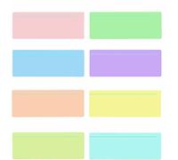 Dyslexia Overlays Reading Guided Strips Highlight Strips Bright Color for Dyslexia Reading Aids, Irlens Syndrome,and ADHD and Visual Stress Specialists for Children, Teacher, Reading Beginner 8 Pack