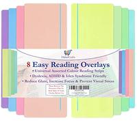 Dyslexia Overlays Reading Ruler Coloured Overlays For Dyslexia ADHD & Irlen Overlay For Reading Aid Tracking Ruler Overlay For Dyslexia Easy Reading & Visual Stress (24 Assorted Colour Reading Rulers)