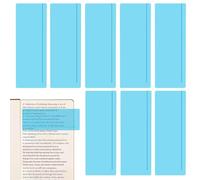 Dyslexia Reading Strips, 8Pcs Blue Guided Reading Trackers, Stress Reduction for ADHD and Dyslexia, Classroom Teaching Tools