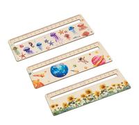 Dyslexia Reading Tools, Cute Wooden Student Ruler, 18 Cm Wood Reading Tracking Rulers, Classroom Supplies for Student Teacher