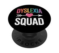 Dyslexia Squad Awareness Acceptance Understanding Together PopSockets Adhesive PopGrip