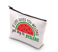 Dyslexia Teacher Makeup Bag Dyslexia Teacher Gifts If Life Gives You Melons You May Be Dyslexic Reading Specialist Gifts (Dyslexia UK)