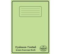 Dyslexia Tinted Exercise Book A4 10mm Squared: Visual Stress Notebook - Green Paper A4 (21cm x 29.7cm) - School Maths Exercise Books - 10 mm Squares - Green Cover