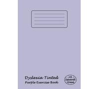 Dyslexia Tinted Exercise Book A4 10mm Squared: Visual Stress Notebook - Purple Paper A4 (21cm x 29.7cm) - School Maths Exercise Books - 10 mm Squares - Purple Cover