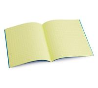 Dyslexia Tinted Exercise Books - 9" x 7" - 10mm squared - Yellow (10 Pack)