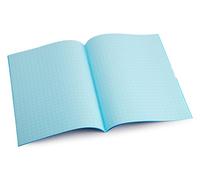 Dyslexia Tinted Exercise Books - A4 - 10mm squared - Aqua (10 Pack)