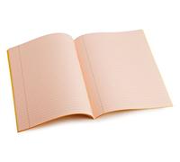 Dyslexia Tinted Exercise Books - A4-8mm lined with margin - 10 Pack (Salmon)
