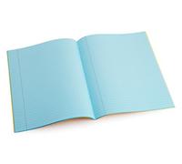 Dyslexia Tinted Exercise Books - A4-8mm lined with margin - Aqua (10 Pack)
