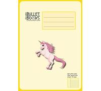 Dyslexia, Visual Stress Special Education Tinted School Exercise Books for Maths - squared with margin - coloured paper light yellow, unicorn: A4 format, anti shadow paper for stressless writing