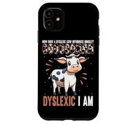 Dyslexic Cow Humorous Dyslexia Awareness Case for iPhone 11