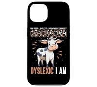 Dyslexic Cow Humorous Dyslexia Awareness Case for iPhone 13