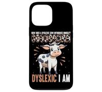 Dyslexic Cow Humorous Dyslexia Awareness Case for iPhone 13 Pro Max