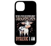 Dyslexic Cow Humorous Dyslexia Awareness Case for iPhone 14 Plus