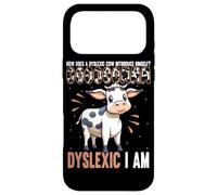 Dyslexic Cow Humorous Dyslexia Awareness Case for iPhone 17 Pro Max