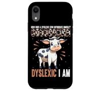 Dyslexic Cow Humorous Dyslexia Awareness Case for iPhone XR