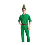 Dysmad Adult Peter Pan Costume - One Size - Includes T-Shirt, Trousers, Hat and Belt
