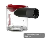 Dyson Bin Assembly for Dyson Vacuum Cleaners V7, V8 (967699-01) - Red/Clear