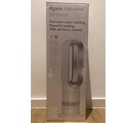 Dyson Jet Focus AM09 Hot and Cool Fan-White and Silver, 2000 W, Weiß/Silberfarben