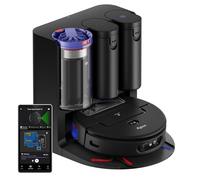 Dyson Robot Vacuum, Self-Cleaning, Self-Emptying, Black and Blue | 18,000 PA Suction, HD Camera Plus AI, Cleans with Heated Water, Hygienically Empties Debris, Spot and Scrub