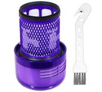 Dyson V12 SV20 SV30 Detect Slim HEPA Vacuum Filter Washable Reusable 971517-01 + Cleaning / Dusting Brush