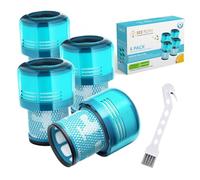 Dyson V15 Filter, 4-Pack Premium HEPA Replacement Filters for Dyson V15 | Dyson V15 Detect, Dyson V15 Submarine/Absolute, Dyson V15 Detect Filter, V11 Animal Filter, Dyson V11 Filter, Part# 970013-02
