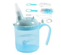 Dysphagia Cup - Leak-proof Drinking Aid for Adults, Anti-Swallowing Cup with Straw & Drinking Attachment | Swallowing Aid Seniors, Bedridden People, Clinic, After Birth; Safe, Reusable,