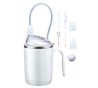 Dysphagia Drinking Cup, Straw Sip Mug, Spill-Proof Adaptive Cup with Measured, Convalescent Aid Limited Mobility, Swallowing Device for Elderly and Disabled Adults, 4.33x2.95x6.69 inches
