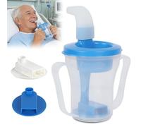 Dysphagia Regulating Drinking Cup, 250ml Beakers for Elderly, 5cc/10cc Sippy Cup for Adults Elderly non Spill with Soft Mouthpiece, Double Handles,Drinking Cups for Elderly Disabled Adult,Anti-Choking