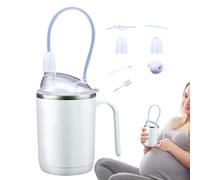 Dysphagia Regulating Drinking Cup - Spill Proof Handicap Cups with Straw for Elderly Care - Convalescent Drinking Cup for Limited Mobility, Swallowing and Disorders People