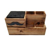Dyspnea Wood Hairdressing Box Hair Shear Holder Hair Cutting Scissors Rack Storage Container Holder