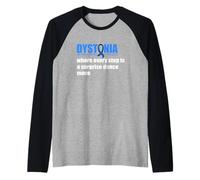 Dystonia Movement Disorder Raglan Baseball Tee