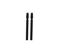DystopiaWorld 2 Pack Aluminum Valve Extenders for Presta Valves, Ideal for Bicycle Tire Care (50mm black)