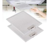 DystopiaWorld 2 Pack Cooker Hood Filter Replacement Metal Grease Filter, 280x350x9mm 5-Layer Aluminum Vent Filter Fit for Many Brand of Cooker Hood