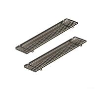 DystopiaWorld 2 Pack Metal Winged Folding Airer: Decorative Radiator Shelf for Laundry Drying Heavy Duty Non-Slip Feet Black 45cm(Black)