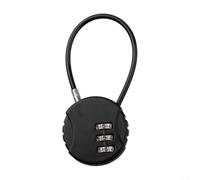 DystopiaWorld 3-Digit Combination Padlock 3 Pack, Heavy Duty Security Locks for Gym Locker, Luggage, Toolbox & Outdoor - Keyless Zinc Alloy Padlocks for Travel